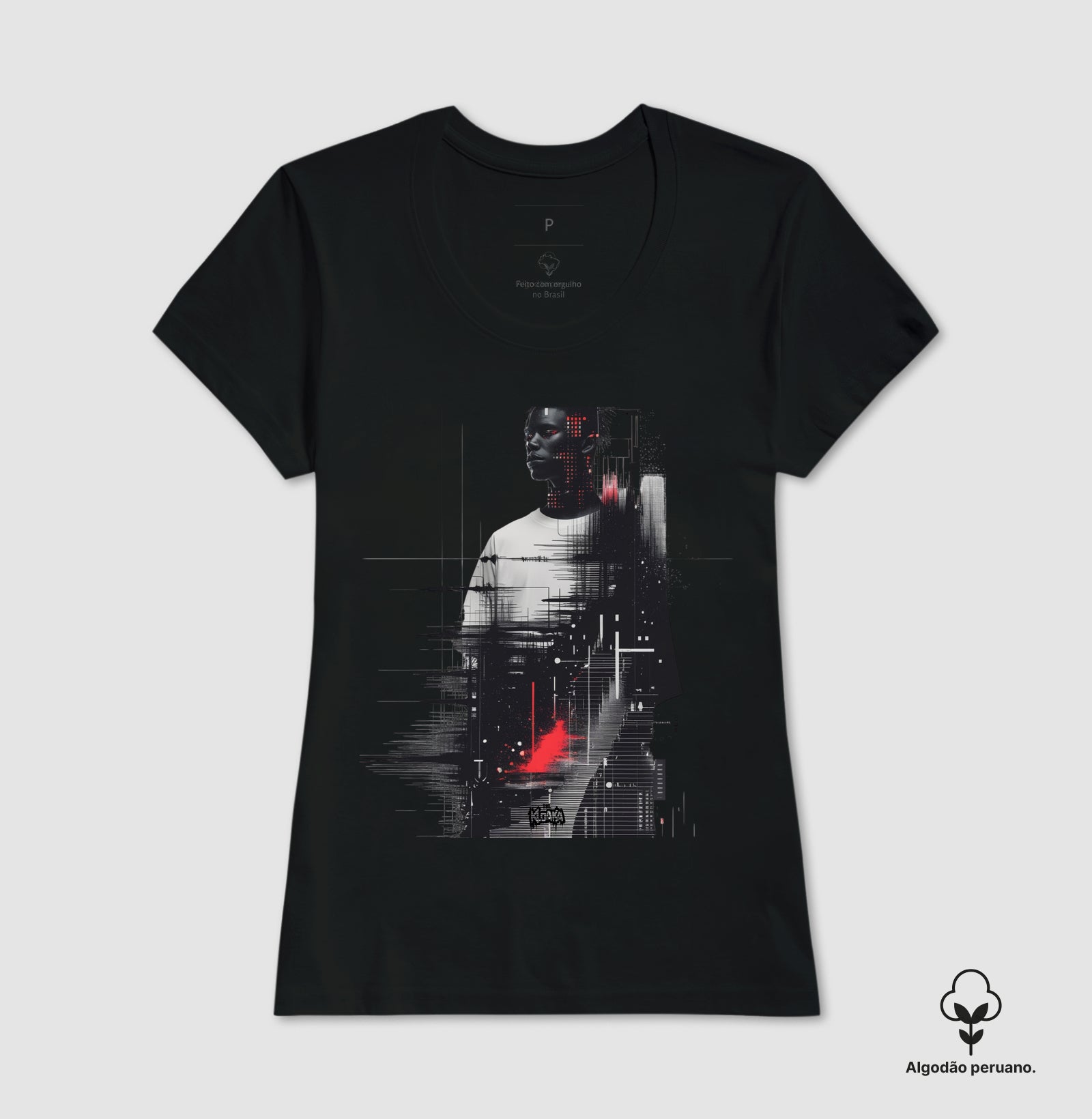 Camiseta Premium – Data Glitch | The Kloaka