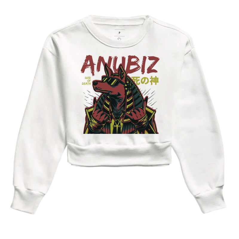 Moletom Cropped Estampado – Anubiz God of Death | The Kloaka
