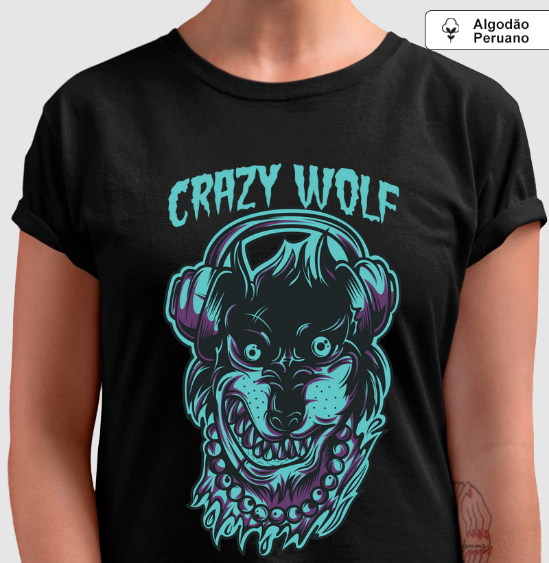Camiseta Premium – Crazy Wolf | The Kloaka