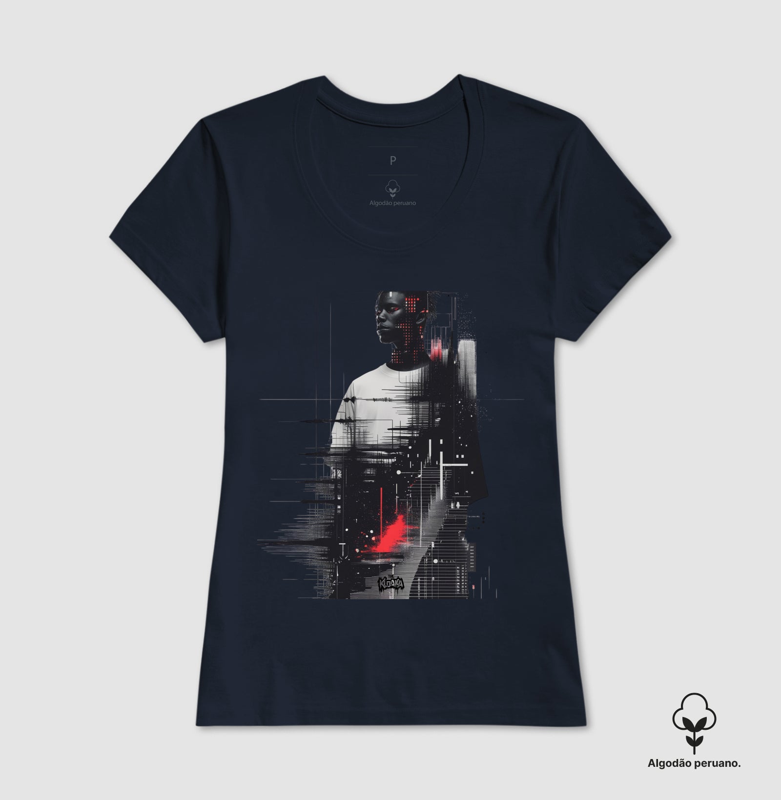 Camiseta Premium – Data Glitch | The Kloaka