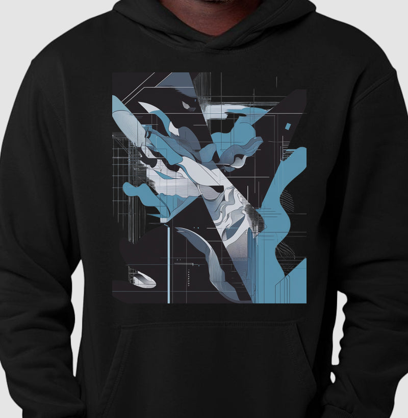 Hoodie Moletom Slim – Cyber Abyss | The Kloaka