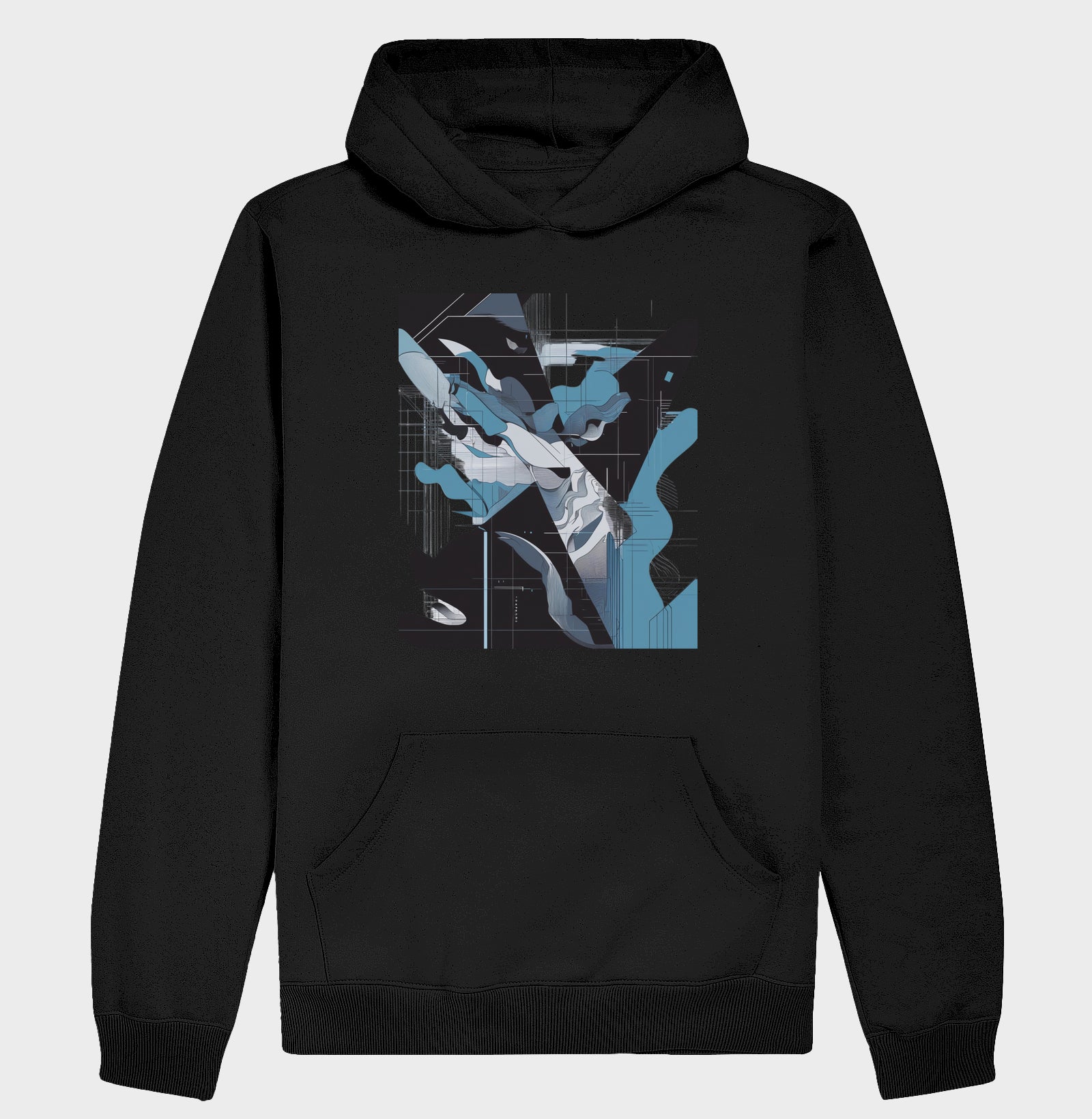 Hoodie Moletom Slim – Cyber Abyss | The Kloaka