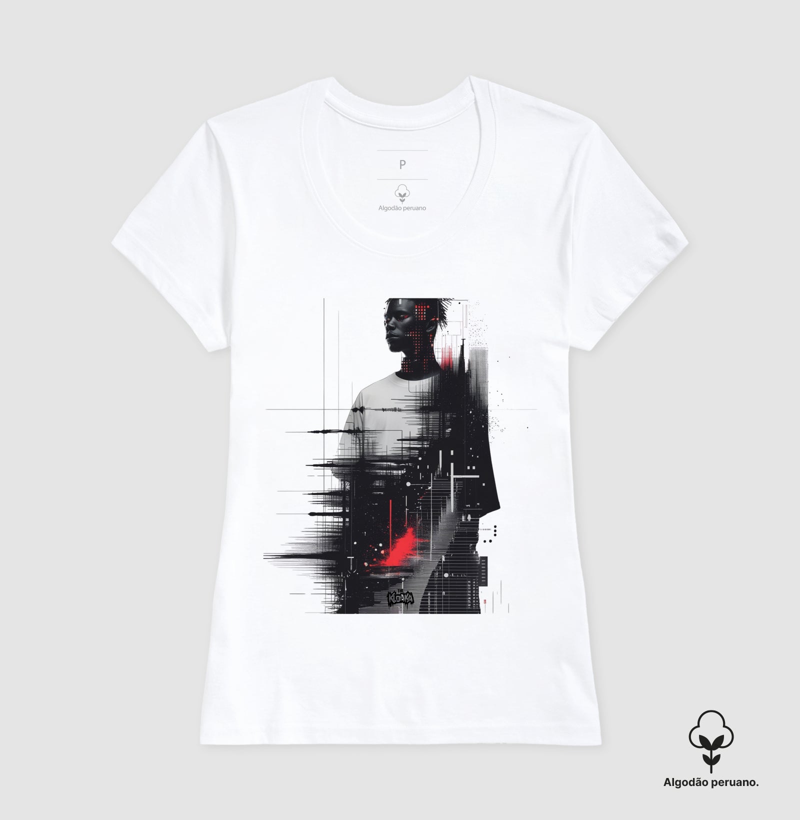 Camiseta Premium – Data Glitch | The Kloaka