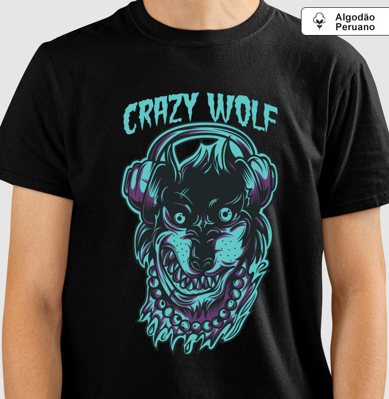 Camiseta Premium – Crazy Wolf | The Kloaka