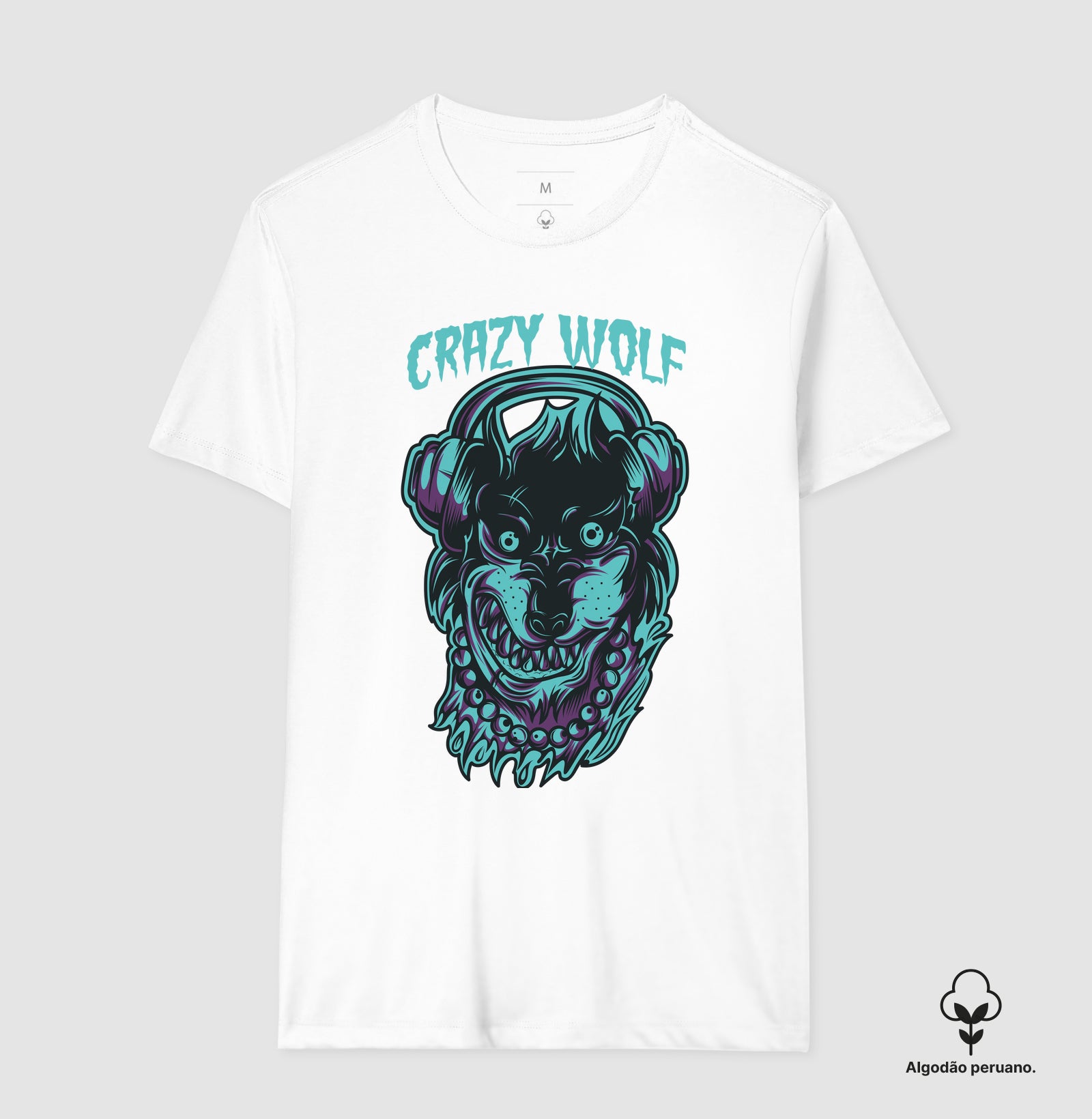Camiseta Premium – Crazy Wolf | The Kloaka