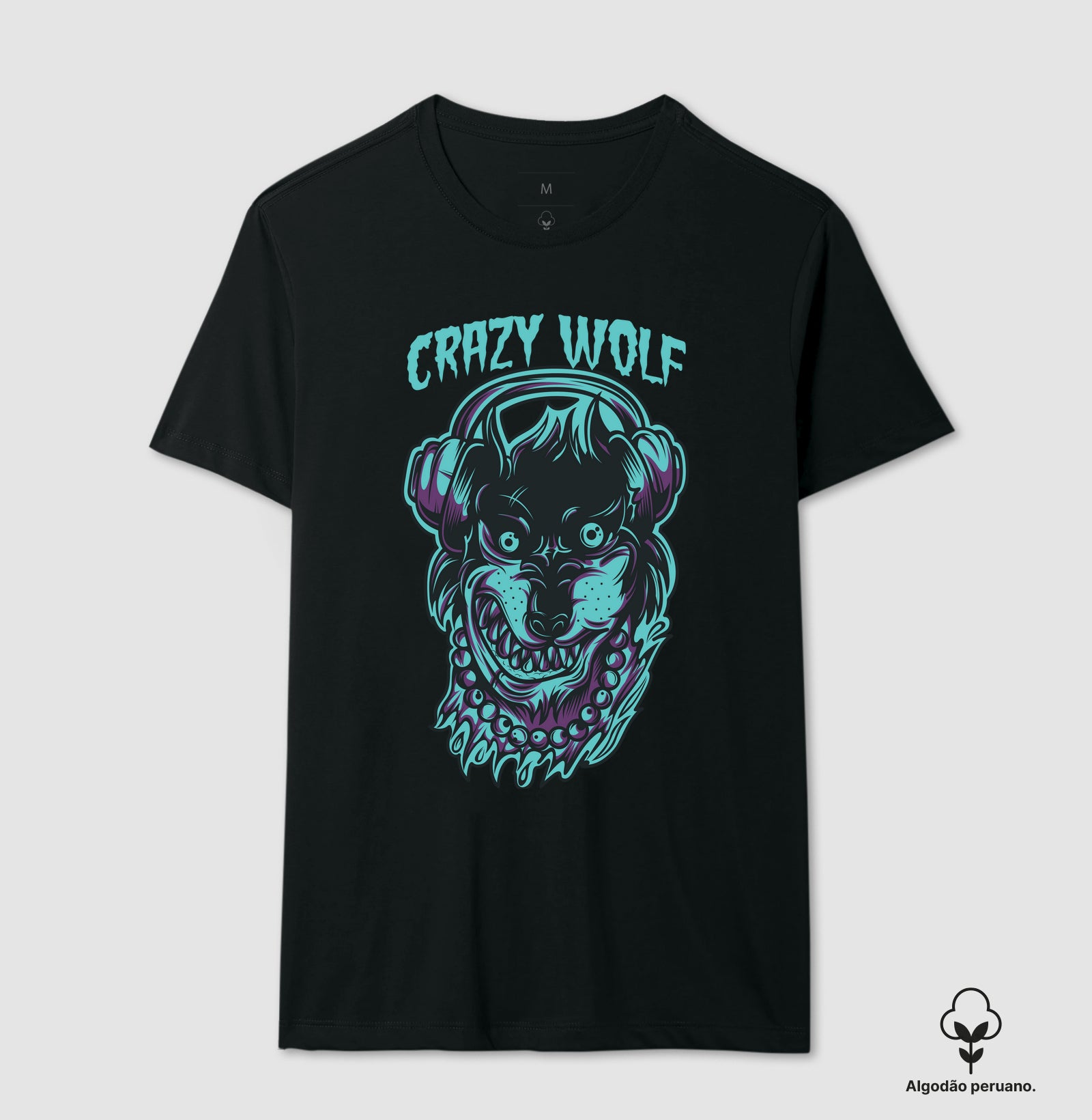 Camiseta Premium – Crazy Wolf | The Kloaka