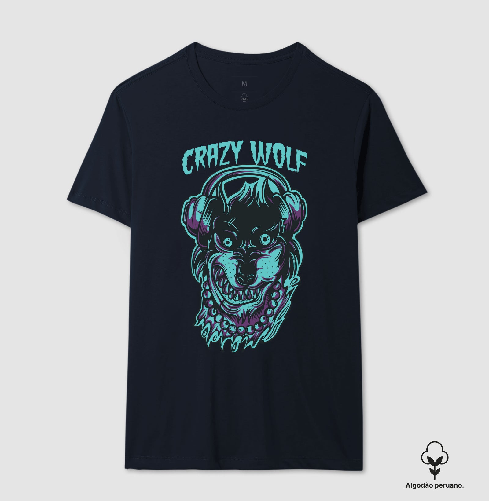Camiseta Premium – Crazy Wolf | The Kloaka